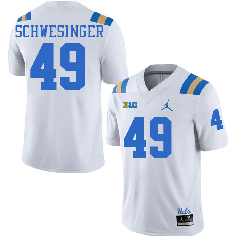 Carson Schwesinger UCLA Jersey,UCLA Bruins #49 Carson Schwesinger Jersey Youth College Uniform-White Carson Schwesinger UCLA Jersey,UCLA Bruins #49 Carson Schwesinger Jersey Youth College Uniform-White